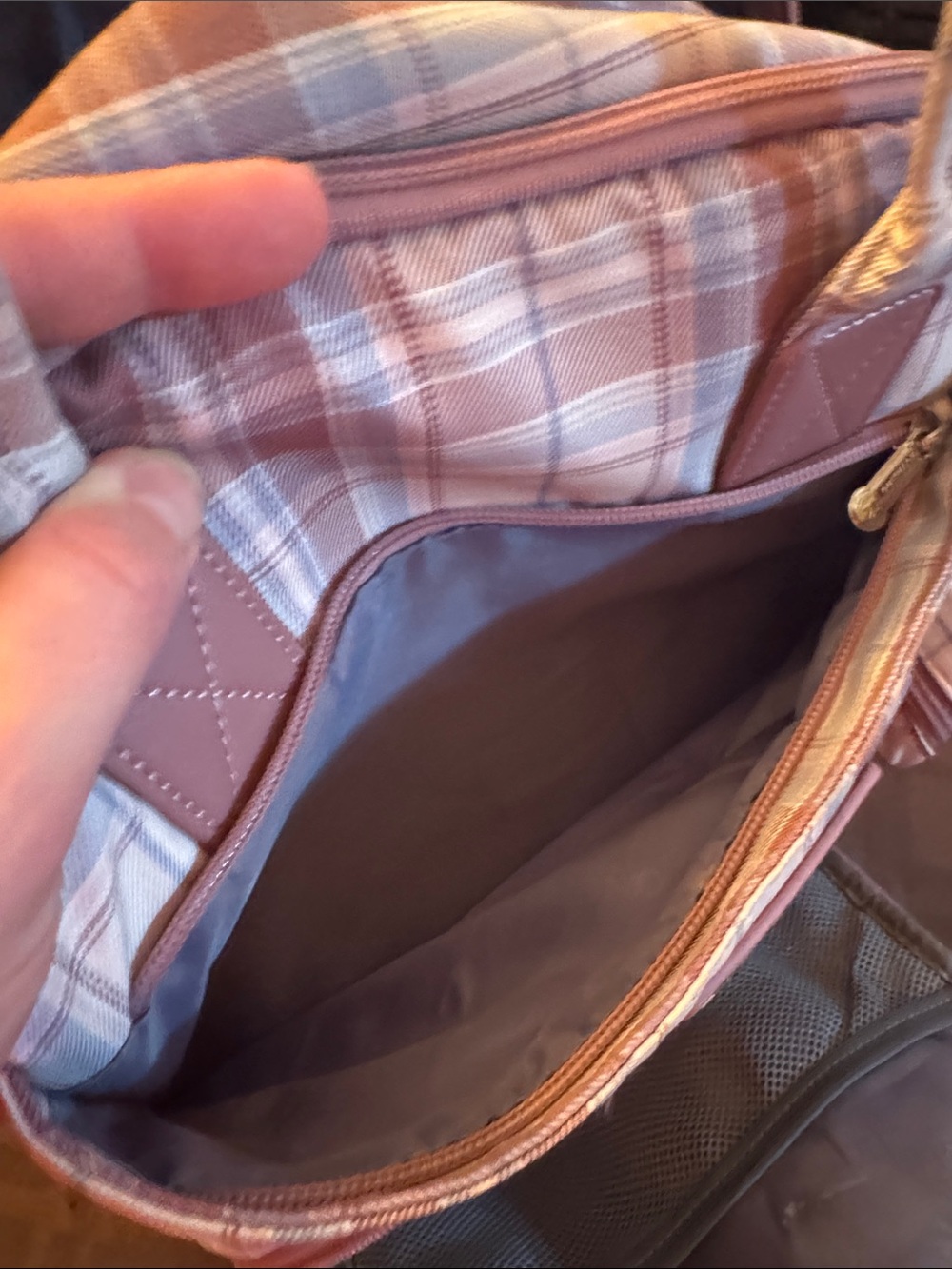 Rwalino Pink Plaid Diaper Bag - Picture 7 of 7